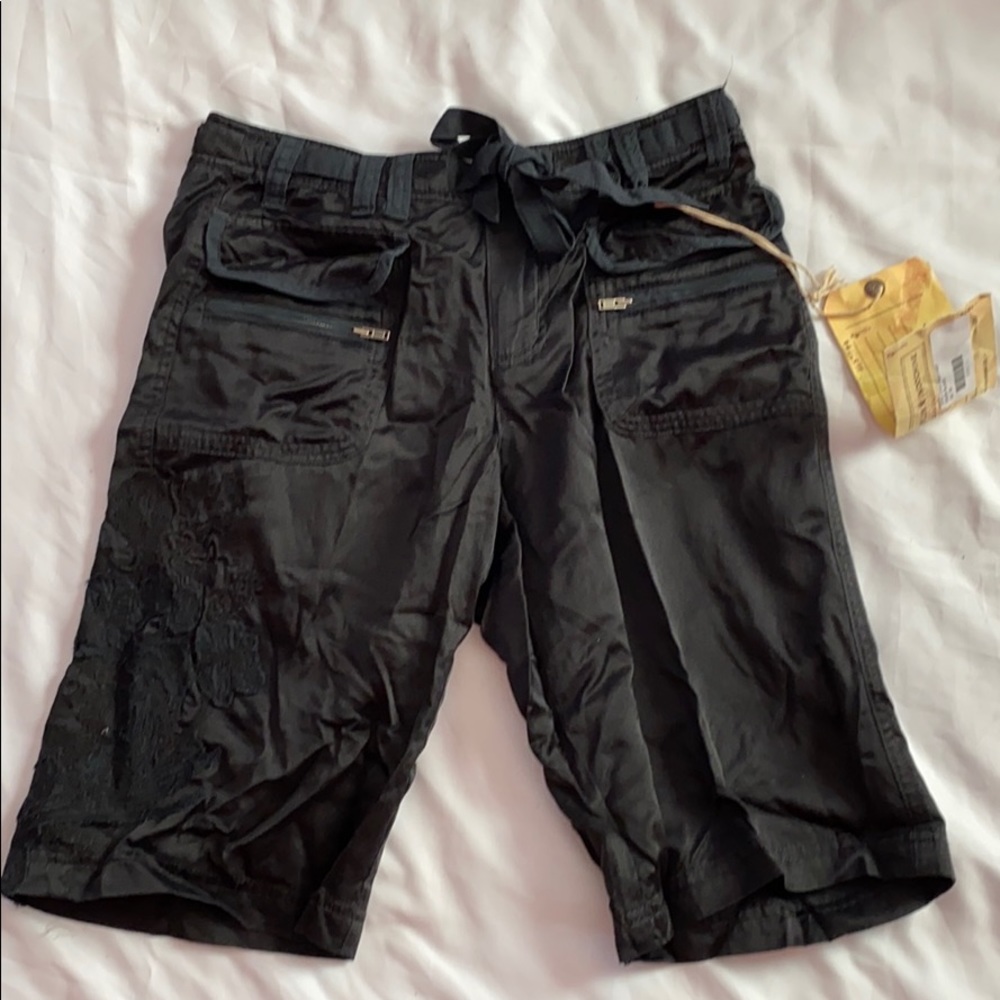 Da Nang woven shorts embroidery silk blend XS
